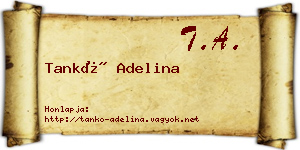 Tankó Adelina névjegykártya